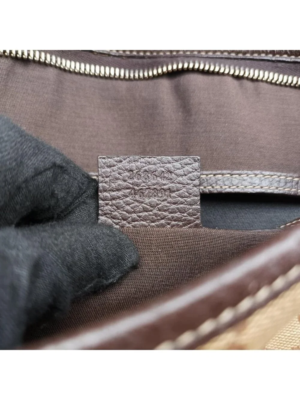 Gucci Abbey Brown Canvas Tote